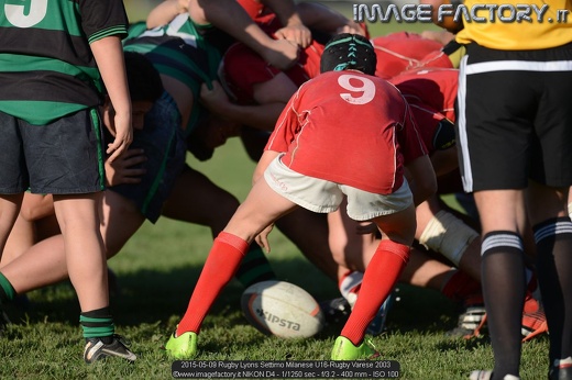 2015-05-09 Rugby Lyons Settimo Milanese U16-Rugby Varese 2003
